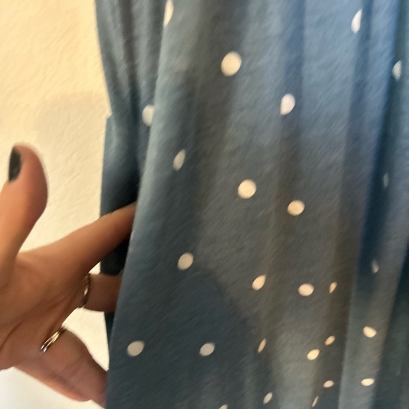 Simier Fariry Women's 1X  Comfy Midi
Casual Dress with Pockets Polka Dot Dress - Picture 6 of 10
